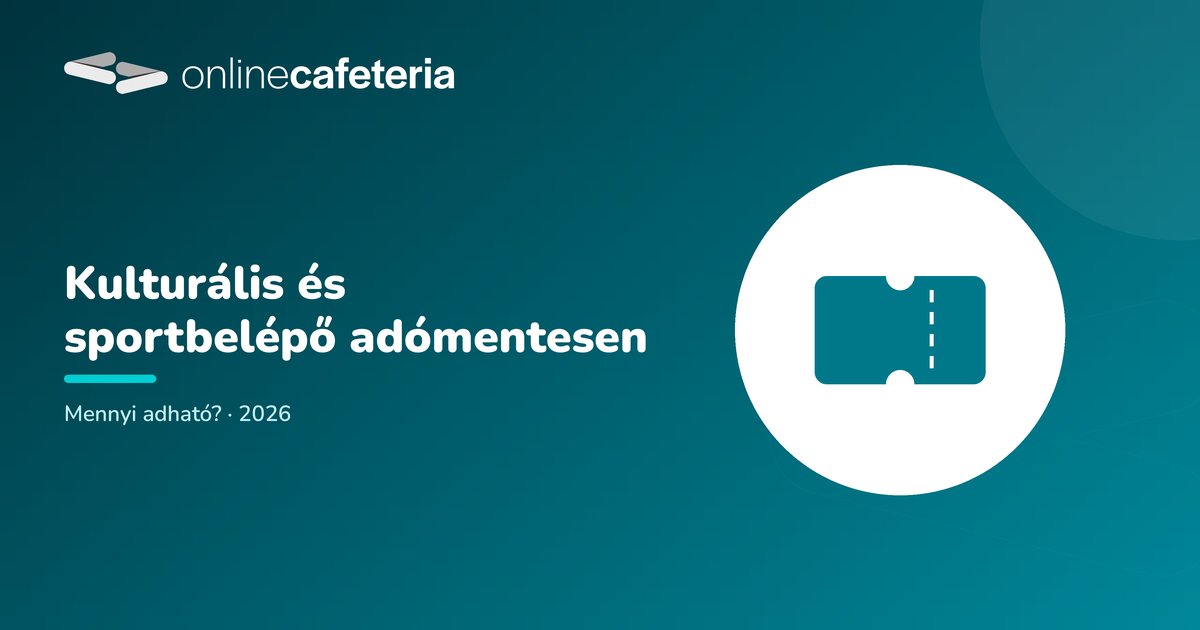 Kulturális és sportbelépő adómentesen 2026: mennyi adható?